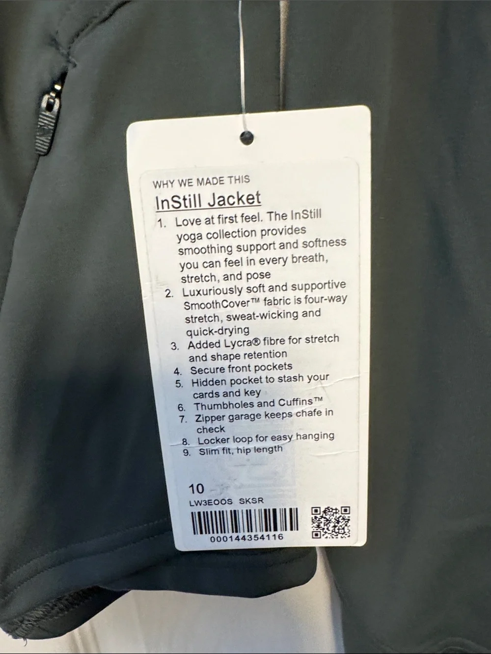 lululemon athletica Slate Green Full-Zip Utility Jacket